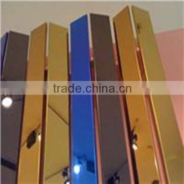 Colored mirror finished stainless steel sheet