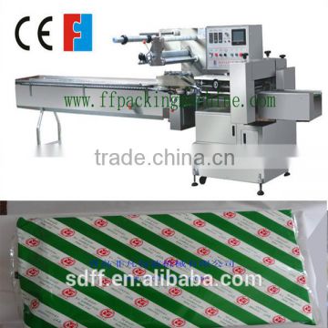 PLC automatic sandwich paper pillow packing machine