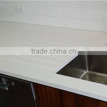 Modern Polished Solid Surface Resin Stone Kitchen Countertop& Man-made Quartz Stone Kitchen Countertops photo-4