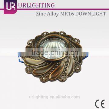 Antique Bronze LED Ceiling Light, Cob Zinc Alloy Downlight MR 16