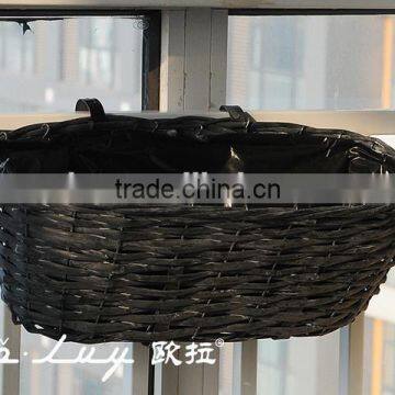 Oval Weaving Rattan Baskets With Hook photo-3