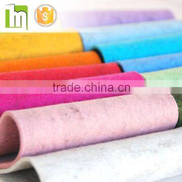 craft polyester felt/non woven polyester color felt/colored needle punched felt