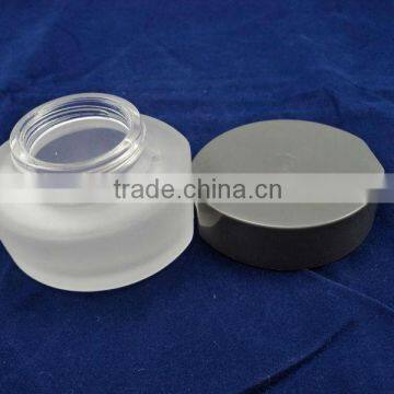 high-end night cream bottles with matte craft,oval skin care cream jars with labels