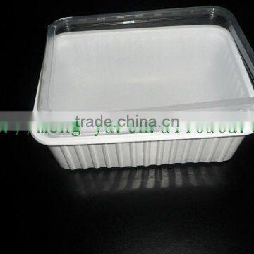 Disposable 1000ml Plastic box with lid For dinner