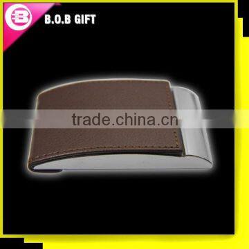 2014 Professional Manufacturer leather Folding Business Card Holder In China