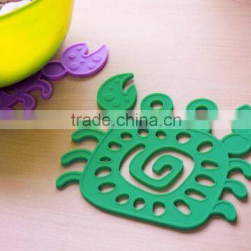 anti slip animal printing shape silicone coaster