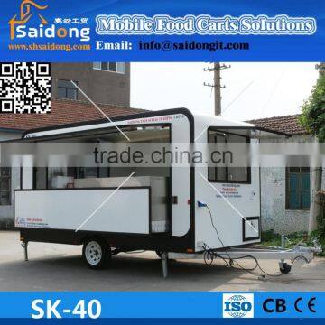 New!High quality customized supplied environmental friendly materials mobile food carts for fast food vans