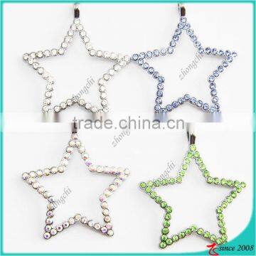 New arrival crystal star pendants for necklace and keychain