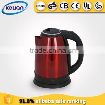 Red Stainless Steel electric kettle with factory price