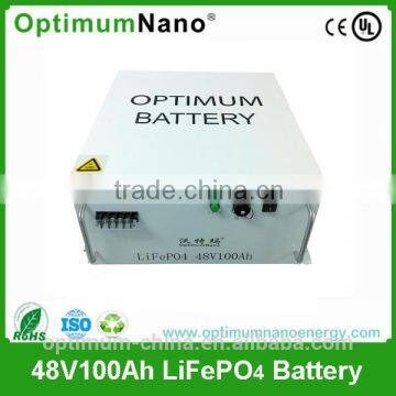 Deep cycle 48v lifepo4 solar battery 100ah with BMS