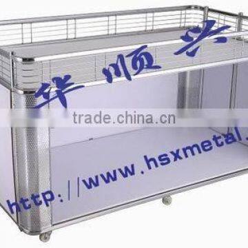 Metal Supermarket Promotion sales cart / promotion trolley