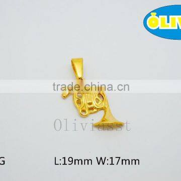 Olivia 2016 New Fashion Modern 316 Stainless Steel Cast Metal Crop Peanut and Corn Shape Pendant photo-4