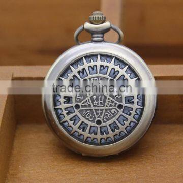 Antique steampunk analog quartz wholesale pocket watch with chain