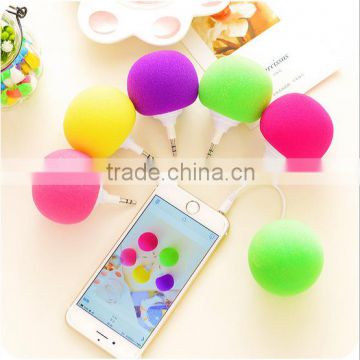 Mini Cute Portable Ball Stereo Speaker Audio Dock For 3.5mm Audio / Audio Dock