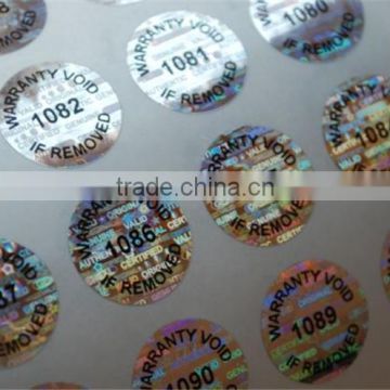 Laser Transparent Holographic Adhesive Label