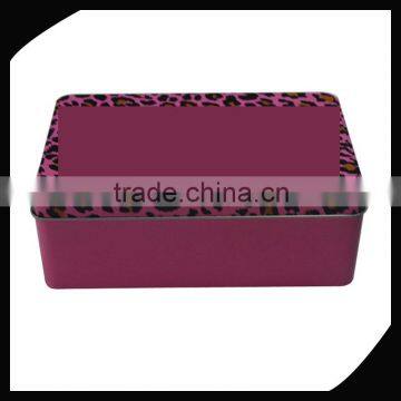 top quality tin box/cookie tin box/beautiful Rectangular design metal tin box