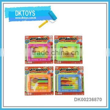 Hot selling plastic material abacus toy 4 color mix