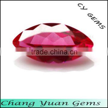 No. 5 ruby color Marquise shape synthetic corundum