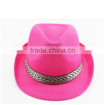 Promotional Bowler Beautiful Paper Straw Hat