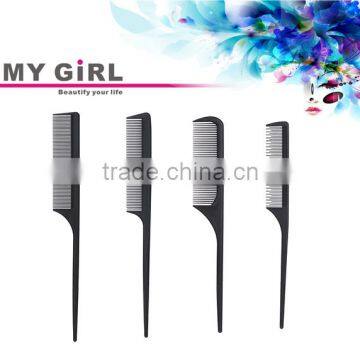 MY GIRL 2016 New Arrival Cheap Durable Professional Hair Cutting Carbon Tail Combs