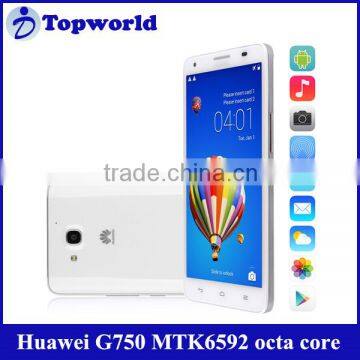 HOT!!! mobile phone 5.5" Huawei G750 Honor 3X MTK6592 octa core 1.7Ghz with RAM2G+ROM8G android 4.2 smartphone