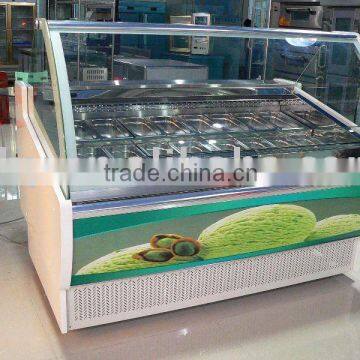 CE approved chest ice cream freezer / ice cream showcase/ gelato freezer