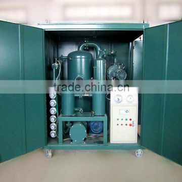 P.L.C Double Stage Vacuum Oil Purifier/Mobile Transformer Oil Treatment Plant/Waste Oil Recovery System