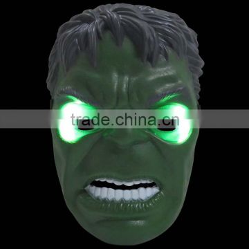 Hot sale popular LED children's mask cartoon head mask hulk man face mask