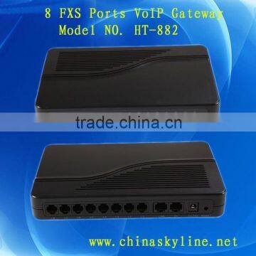 8fxs ports VOIP Gateway,support sip and H.323