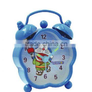 TB05401 Blue mini gifts alarm clock with flower shape