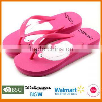 New design 2015 customed summer wedges shoes and sandals