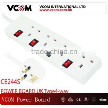 VCOM High Quality UK type 4 way sockets-way-wholesale