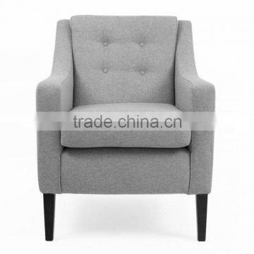 Modern living room fabric sofa wooden single sofa armchair sofa chair