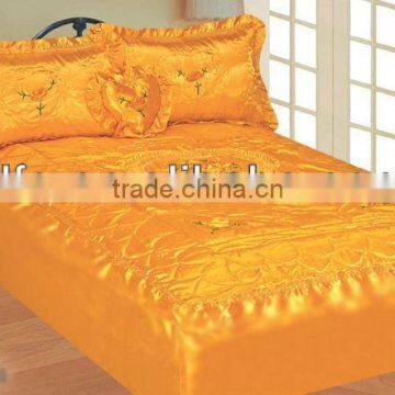 4pcs Satin Bedspreads