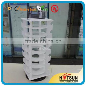 Four Side Rotating Acrylic Glasses Display/Acrylic Eyewear Display Stand