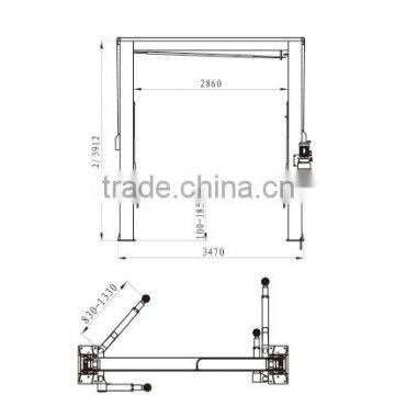 car lift manufature with CE/automobile car lift repair equipment