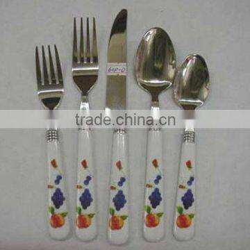 Plastic Handle Dinnerware Set Cheap Popular photo-2