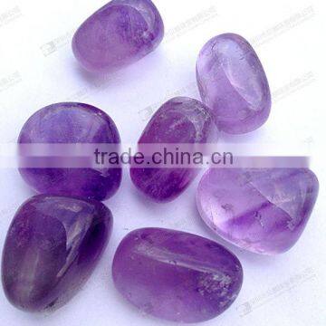 Factory price wholesale natural amethyst tumbled shape loose beads