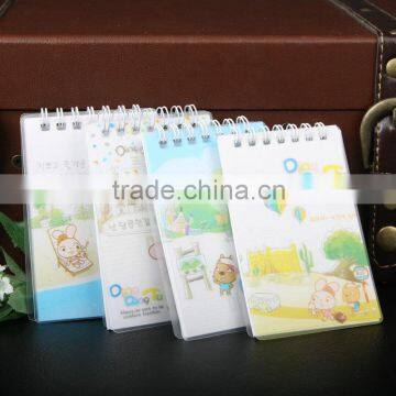 Custom Mini Sprial CoilNotepad For Kids/ PVC Cover Paper Notebooks Wholesale