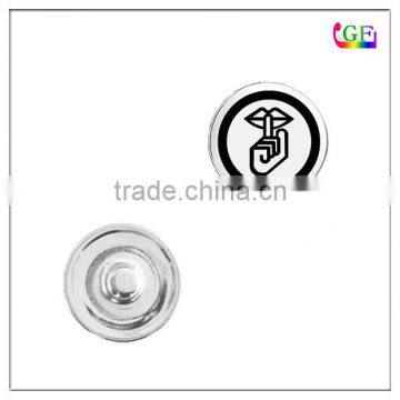 Custom Metal No Speaking Prohibition Signs Snap Button Charm Bracelet