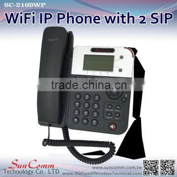 SunComm SC-2169WP 2 SIP accounts Desktop Wifi Phone Without PoE