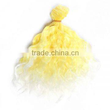 Colorful Synthetic Curly Hair Piece for BJD Doll Wig photo-3