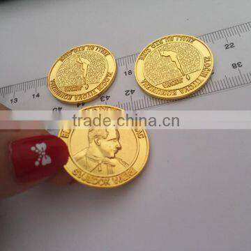 Commemorative Double Sided Stamping Engraving Zinc Alloy Gold Metal Cheap Custom us Bit Challenge Coin photo-5