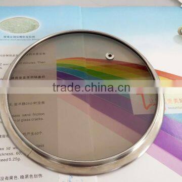 Round flat glass lid tempered cookware