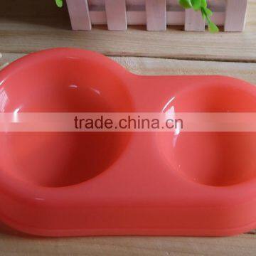 Plasric double side pet food bowl