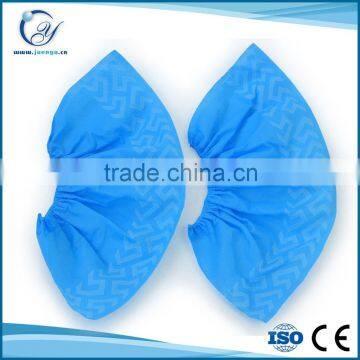 Blue non slip disposable shoe cover