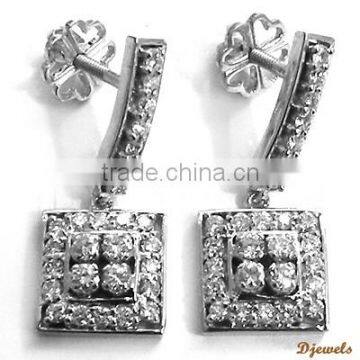 Diamond Earrings, Diamond Ladies Earrings, Earrings Jewelry