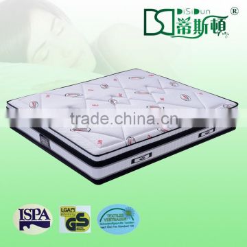 Luxury style pocket spring plush pillow top mattress