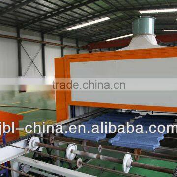 Stone Coated Steel Roof Tile Making Machine / Vermiculite Steel Tile Production Line