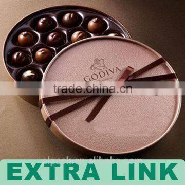 Popular Design Custom Logo Silk Printing Cardboard Round Truffle Packaging Box photo-5
